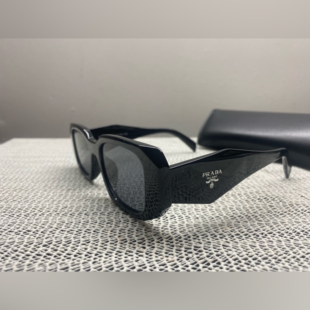 Prada PR 17WS Angular Black Sunglasses - Picture 7 of 15